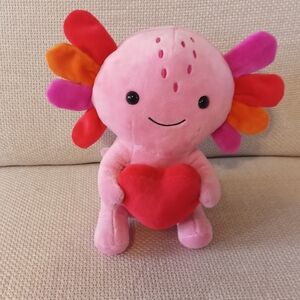 Hallmark Pink Plush Axolotl with Heart